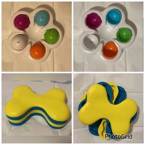 Bundle of Two dog food/treat toys